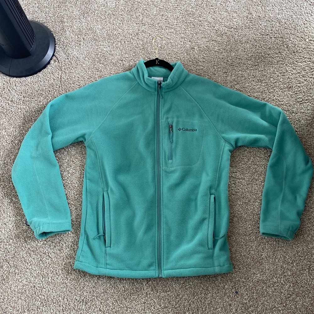 Teal - Columbia Zip Up Fleece